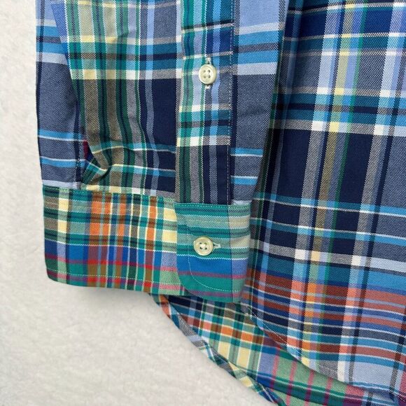 Ralph Lauren Check Oxford Button Down Shirt Mens XL Plaid Colorful 100% Cotton - Picture 6 of 11